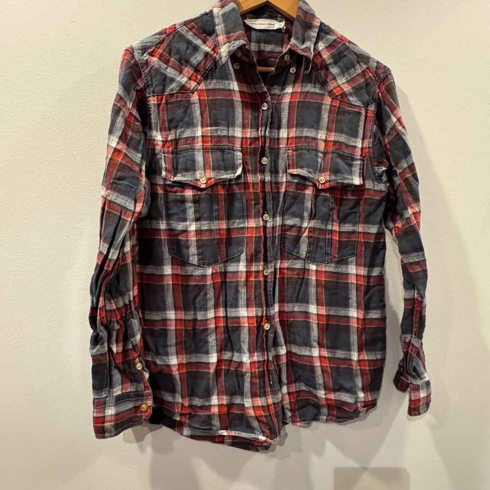 Isabel Etoile Marant Plaid Flannel Size 36